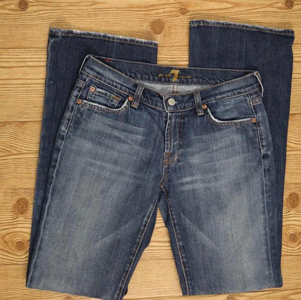 7 for All Mankind Bootcut Jeans 28 x 33 blue